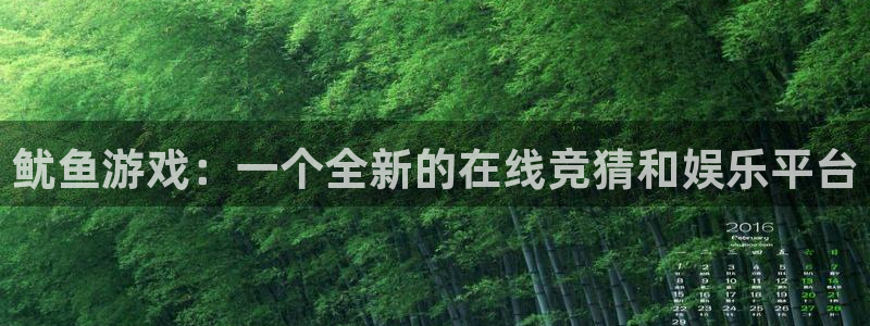 沐春星欧娱乐：鱿鱼游戏：一个全新的在线竞猜和娱乐平台